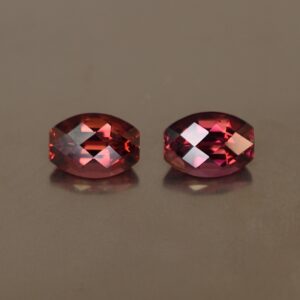 Rhodolite ch barrel pair 7.0x5.0mm 2.23cts rh215