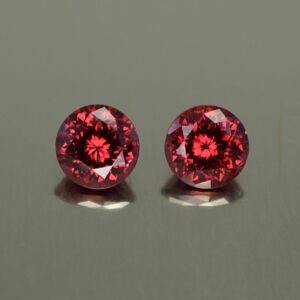 Rhodolite round pair 5.5mm 1.30cts rh309 SOLD