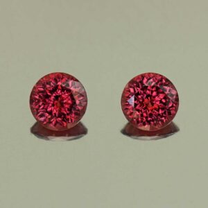 Rhodolite round pair 5.5mm 1.53cts N rh644
