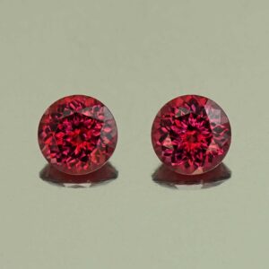 Rhodolite round pair 6.0mm 1.99cts N rh661 SOLD