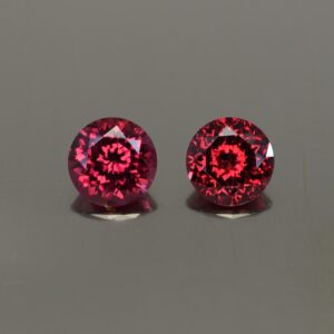 Rhodolite round pair 8.0mm 4.64cts rh316 SOLD