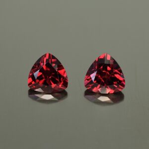 Rhodolite trill pair 6.5mm 2.64cts rh319