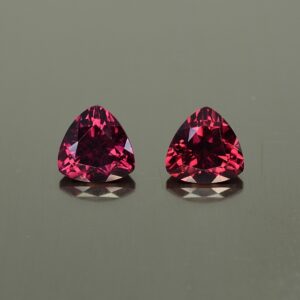 Rhodolite trill pair 7.0mm 3.14cts rh321 SOLD