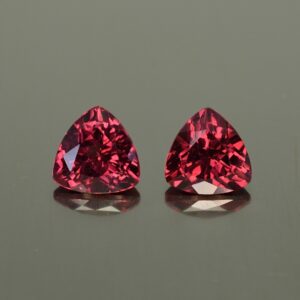Rhodolite trill pair 7.0mm 3.16cts rh320 SOLD
