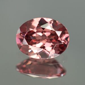 RoseZircon oval 9.0x7.0mm 2.44cts zn1743