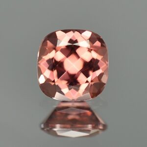 RoseZircon sq cush 7.5mm 2.87cts zn1733