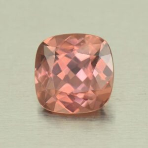 RoseZircon sq cush 8.0mm 3.12cts H zn5479