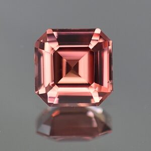 RoseZircon sq eme cut 7.1mm 2.09cts zn1696 SOLD