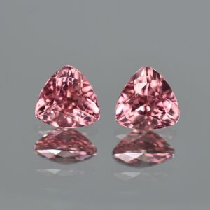 RoseZircon trill pair 8.5mm 6.09cts zn2380 SOLD