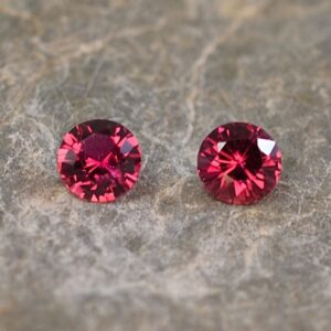 Ruby round pair 3.5mm 0.38cts H ru112 SOLD
