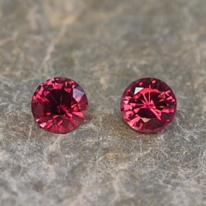 Ruby round pair 3.5mm 0.42cts H ru114 SOLD