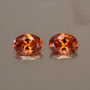 Spessartite oval pair 7.1x5.1mm 2.00cts sg120 SOLD