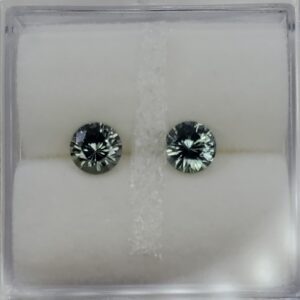 TealSapphire round pair 4.0mm 0.60cst sa398 SOLD