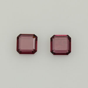 UmbaliteGarnet sq eme portrait cut pair 5.0mm 1.21cts N ug1356