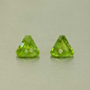 Vesuvianite ch triangle w cc pair 7.0mm 2.73cts N vs314