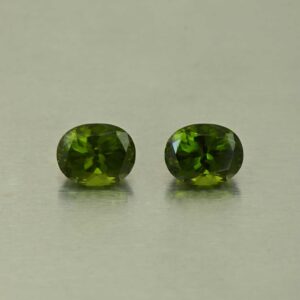 Vesuvianite oval pair 9.0x7.0mm 5.05cts N vs327