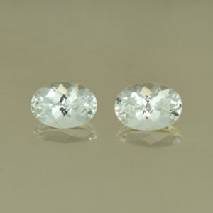 WhiteBeryl oval pair 7.0x5.0mm 1.30cts N wb110 SOLD