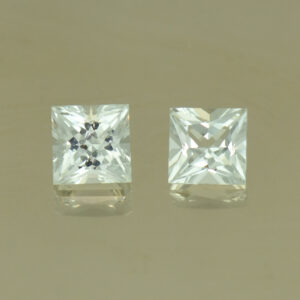 WhiteBeryl princess pair 4.0mm 0.62cts N wb127