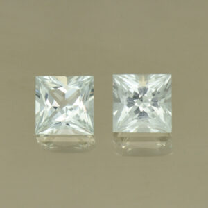 WhiteBeryl princess pair 5.0mm 1.19cts N wb112