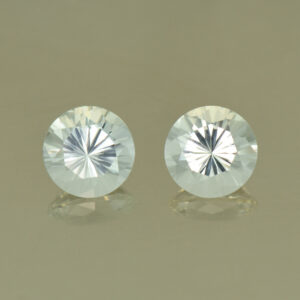 WhiteBeryl round pair 6.5mm 1.79cts N wb103