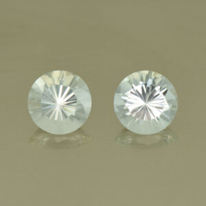 WhiteBeryl round pair 7.0mm 2.10cts N wb106