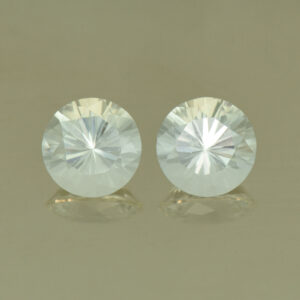 WhiteBeryl round pair 7.5mm 2.68cts N wb105
