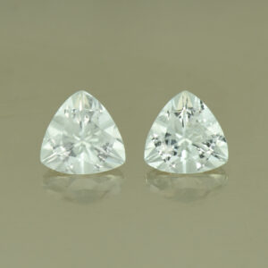 WhiteBeryl trill pair 7.0mm 2.11cts N wb102