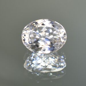 WhiteZircon oval 14.1x11.1mm 12.66cts zn203 SOLD