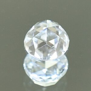 WhiteZircon round rose cut 5.5mm 1.07cts H a zn2763 SOLD