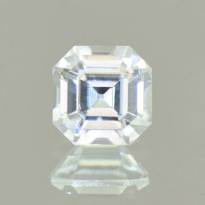 WhiteZircon sq eme cut 6.9mm 2.40cts H zn5690 SOLD