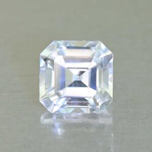 WhiteZircon sq eme cut 8.0mm 3.98cts H zn7050 SOLD