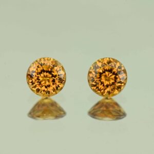 YellowOrangeZircon round pair 5.5mm 2.04cts N zn7745 scaled 1