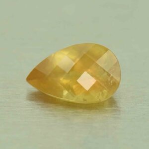 YellowSapphire ch pear 7.9x5.0mm 1.07cts N sa797