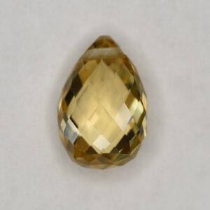 YellowZircon briolette 9.0x6.0mm 2.41cts zn2846