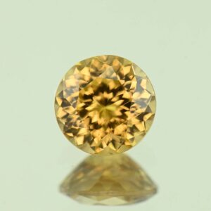 YellowZircon round 7.0mm 2.03cts H zn4034
