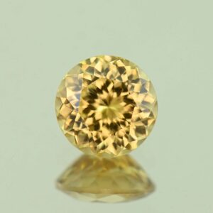 YellowZircon round 8.0mm 2.98cts H zn4035